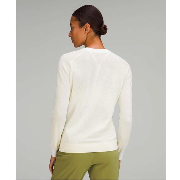 Lululemon - Silk-Blend Crewneck Sweater in Lemon Sorbet - Picture 2 of 6